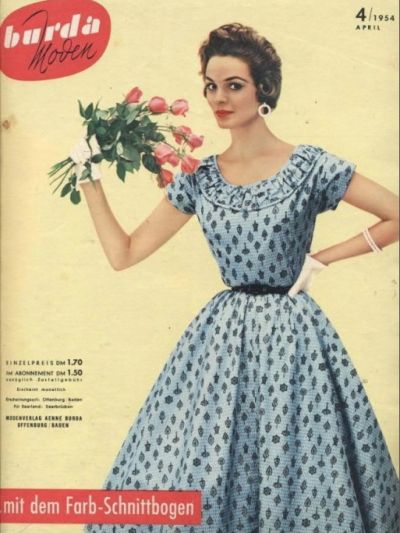 Фотография обложки журнала Burda 4/1954