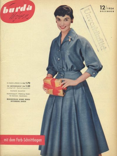 Фотография обложки журнала Burda 12/1954