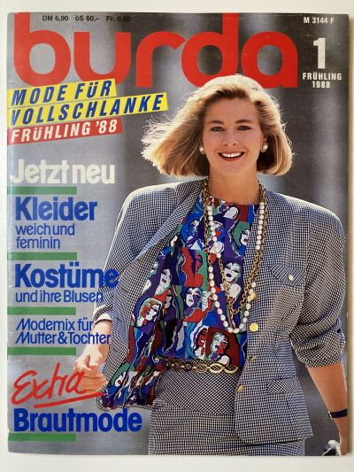 Фотография обложки журнала Burda Plus 1/1988