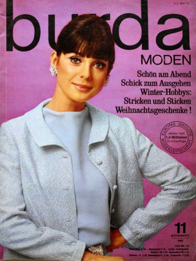 Фотография обложки журнала Burda 11/1966