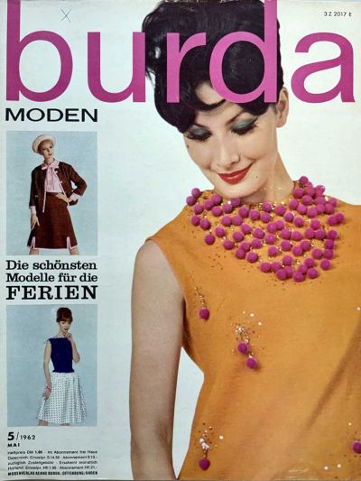 Фотография обложки журнала Burda 5/1962