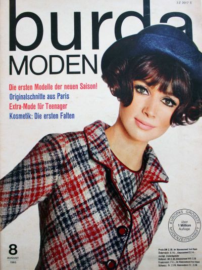 Фотография обложки журнала Burda 8/1965