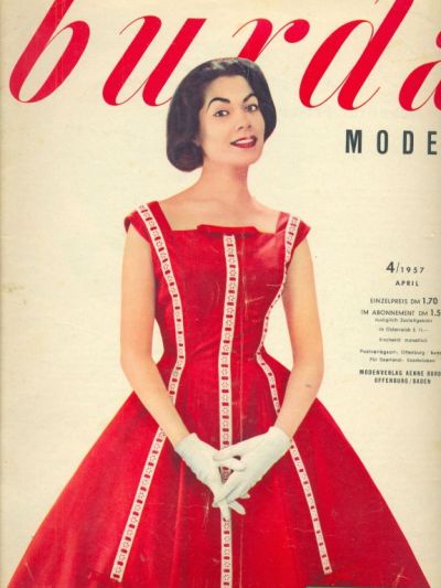 Фотография обложки журнала Burda 4/1957