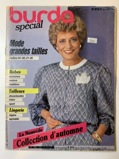 Фотография обложки журнала Burda. Plus 1/1985