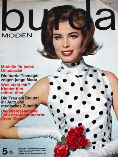 Фотография обложки журнала Burda 5/1963