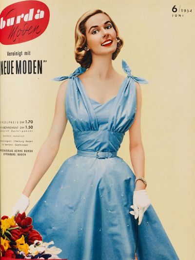 Фотография обложки журнала Burda 6/1954