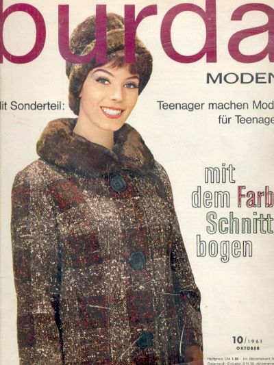 Фотография обложки журнала Burda 10/1961