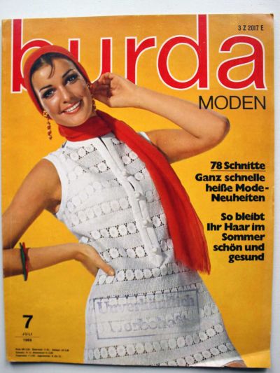 Фотография обложки журнала Burda 7/1969