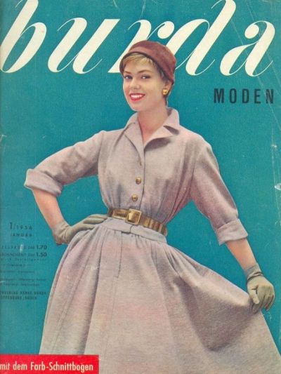 Фотография обложки журнала Burda 1/1956