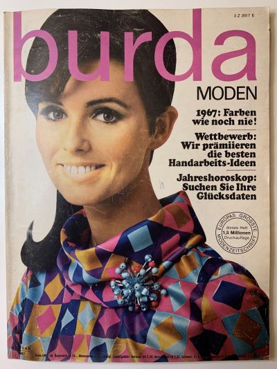 Фотография обложки журнала Burda 1/1967