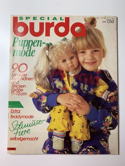 Фотография обложки журнала Burda Мода для кукол 1/1988