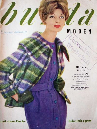 Фотография обложки журнала Burda 10/1959