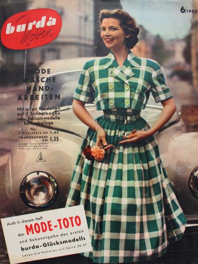 Фотография обложки журнала Burda 6/1952