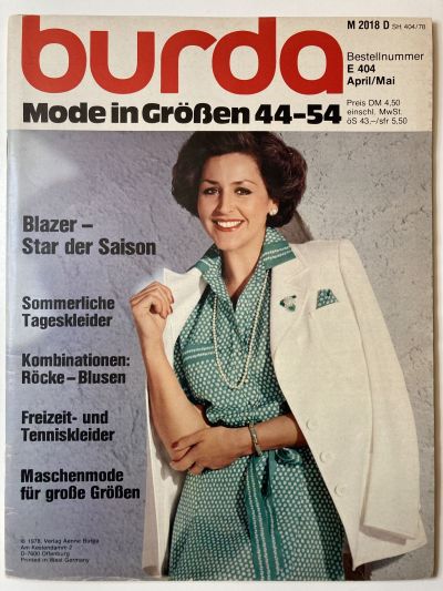    Burda Plus April-Mai 1978 E404