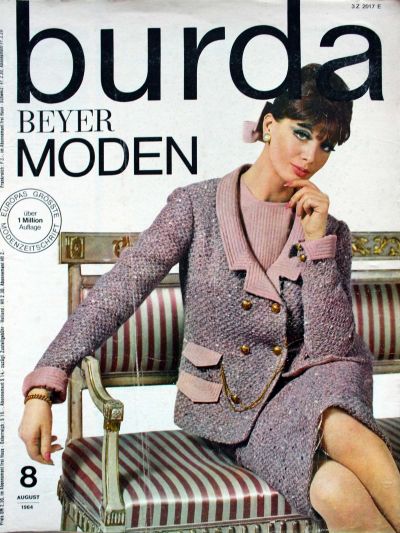 Фотография обложки журнала Burda 8/1964