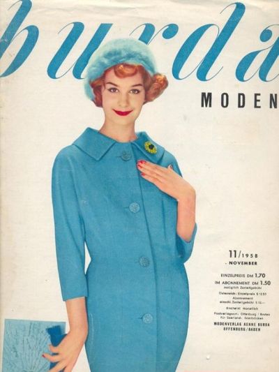 Фотография обложки журнала Burda 11/1958