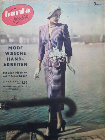 Фотография обложки журнала Burda 3/1951