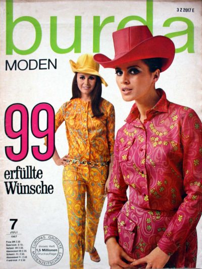 Фотография обложки журнала Burda 7/1967
