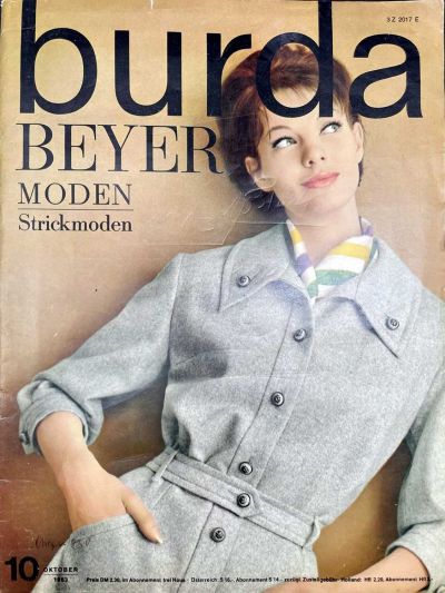 Фотография обложки журнала Burda 10/1963