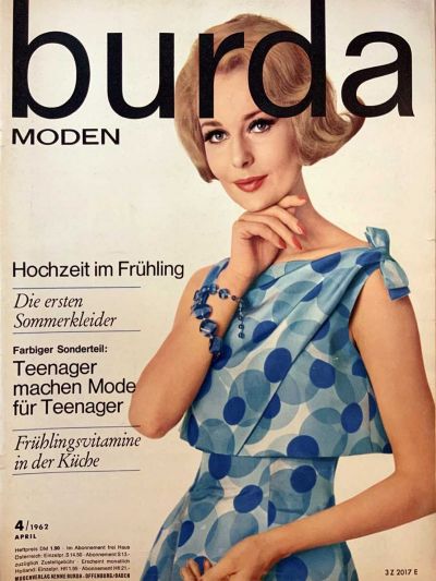 Фотография обложки журнала Burda 4/1962