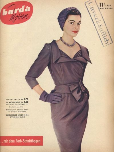 Фотография обложки журнала Burda 11/1954