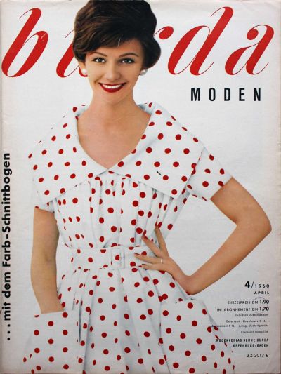Фотография обложки журнала Burda 4/1960