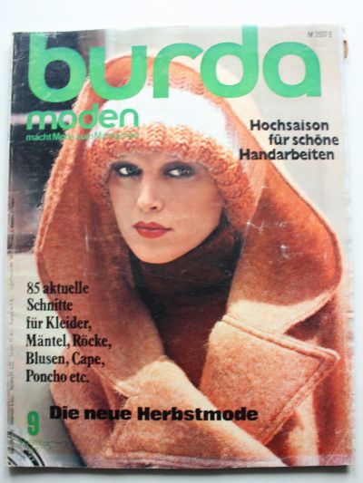 Фотография обложки журнала Burda 9/1975