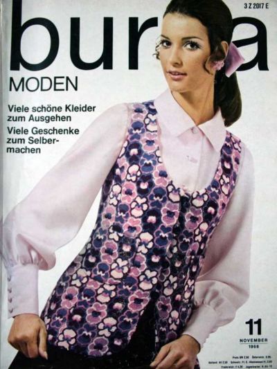 Фотография обложки журнала Burda 11/1968