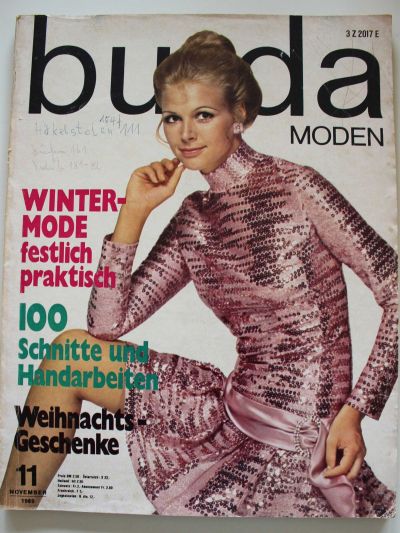 Фотография обложки журнала Burda 11/1969