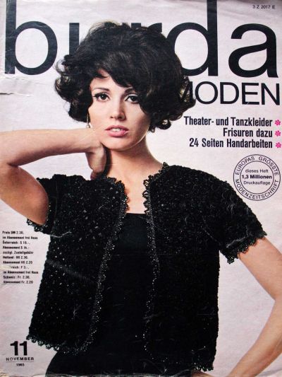 Фотография обложки журнала Burda 11/1965