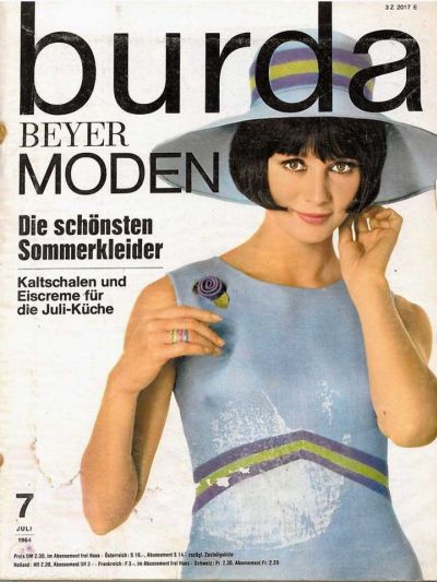 Фотография обложки журнала Burda 7/1964