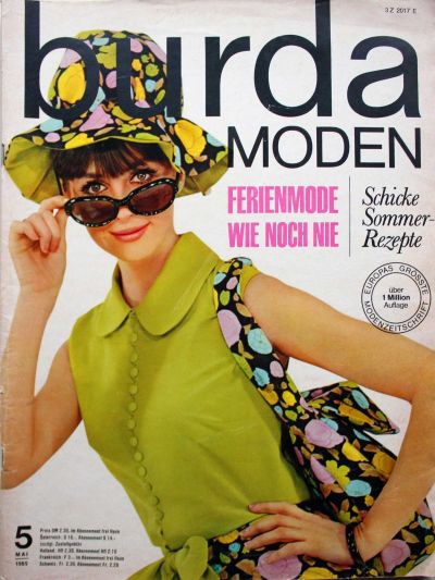 Фотография обложки журнала Burda 5/1965