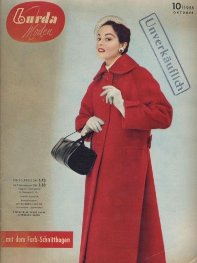 Фотография обложки журнала Burda 10/1955