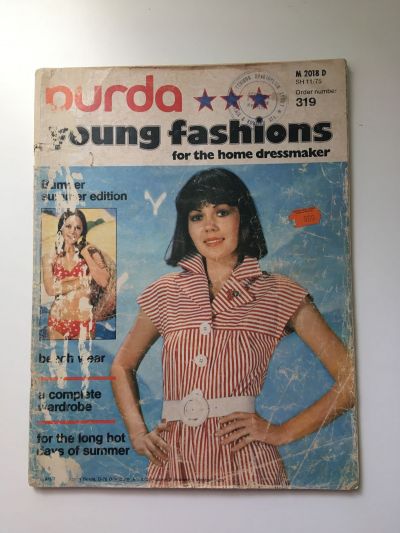 Фотография обложки журнала Burda. Молодёжная мода 1/1975