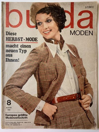 Фотография обложки журнала Burda 8/1968