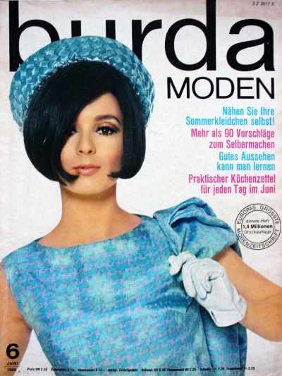 Фотография обложки журнала Burda 6/1966