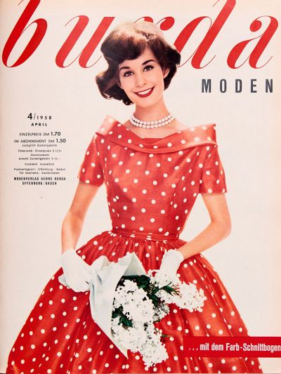 Фотография обложки журнала Burda 4/1958