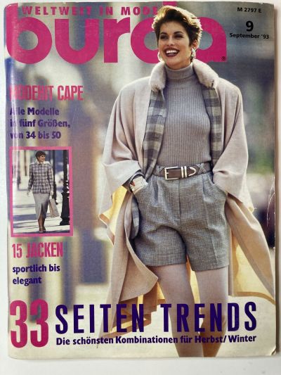 Фотография обложки журнала Burda 9/1993
