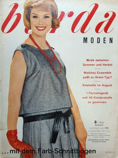 Фотография обложки журнала Burda 8/1961