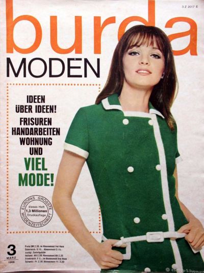 Фотография обложки журнала Burda 3/1966