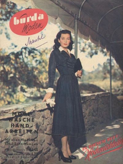 Фотография обложки журнала Burda 8/1950