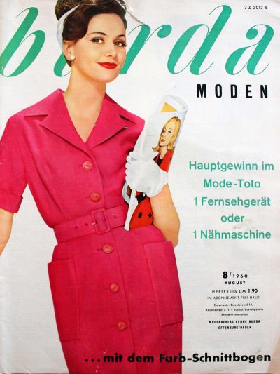 Фотография обложки журнала Burda 8/1960