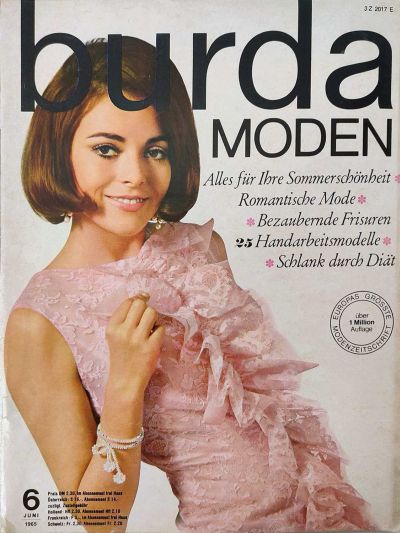 Фотография обложки журнала Burda 6/1965