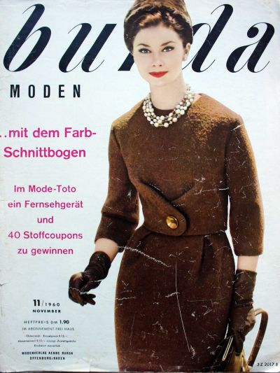 Фотография обложки журнала Burda 11/1960