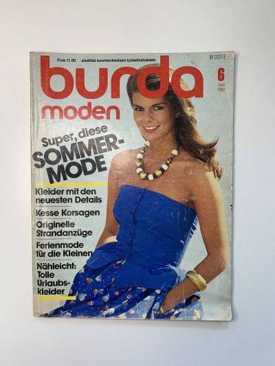 Фотография обложки журнала Burda 6/1982