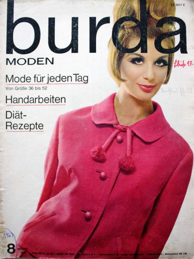 Фотография обложки журнала Burda 8/1963