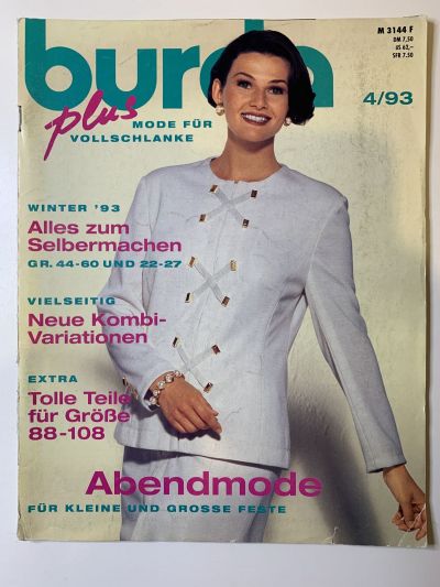 Фотография обложки журнала Burda Plus 4/1993