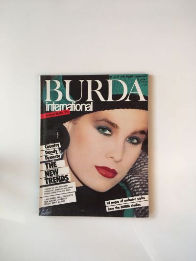 Фотография обложки журнала Burda. International Осень-Зима 1985