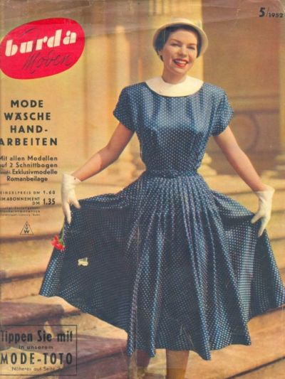 Фотография обложки журнала Burda 5/1952