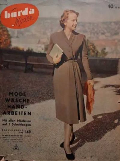 Фотография обложки журнала Burda 10/1951